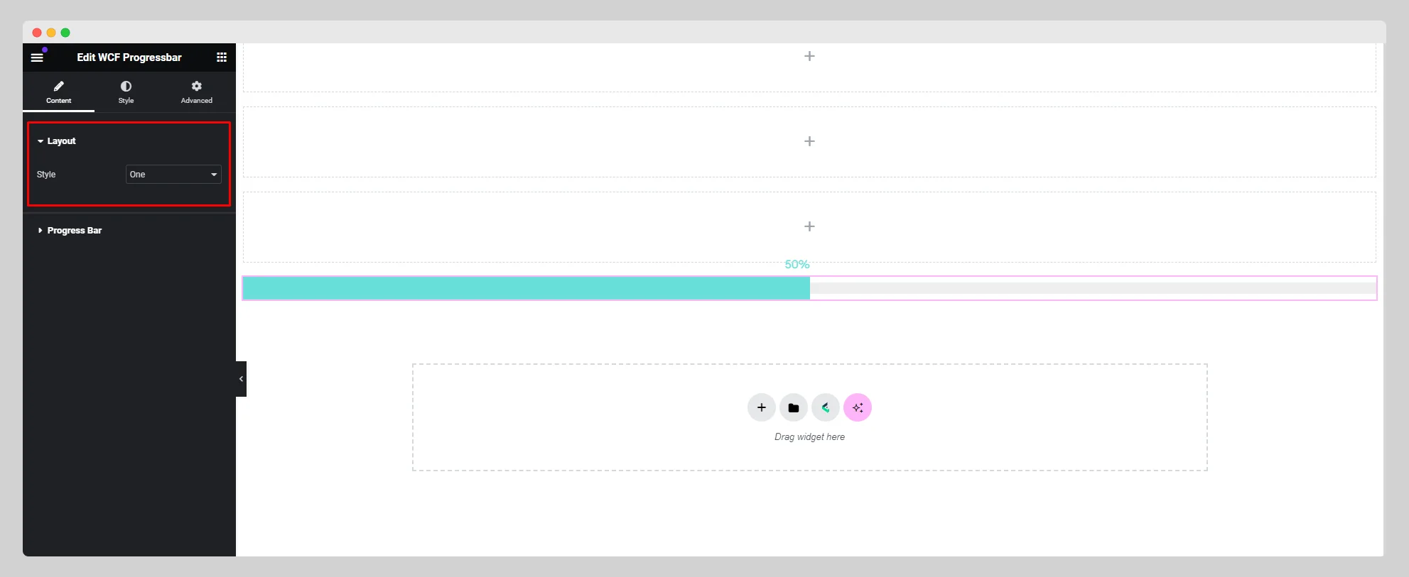 WCF progressbar 