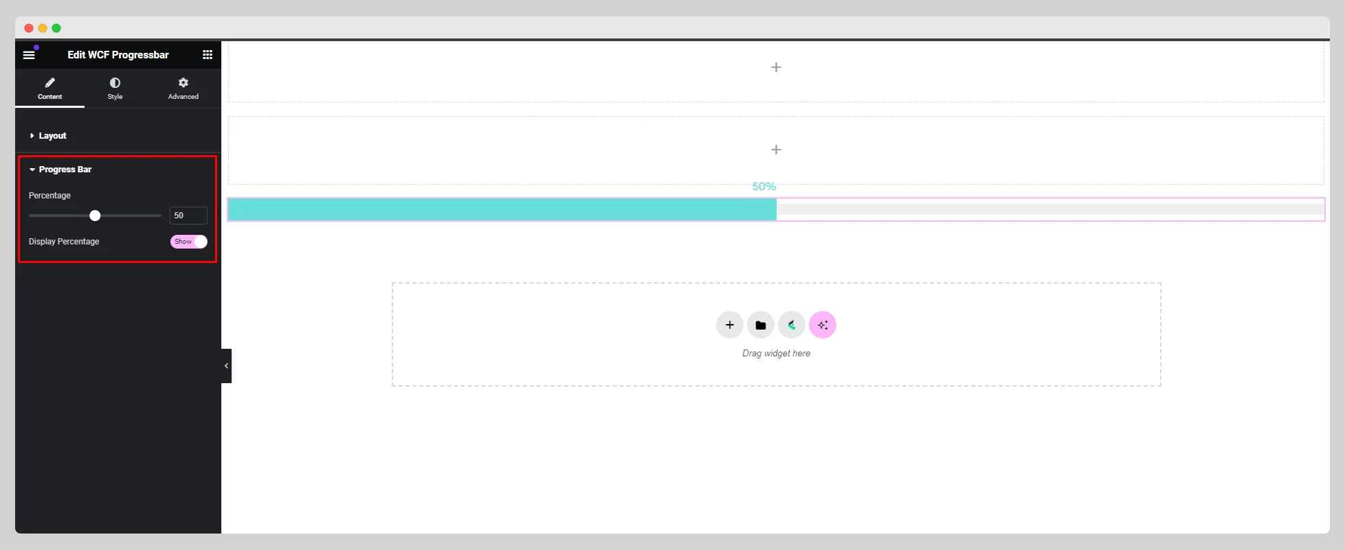 WCF progressbar 