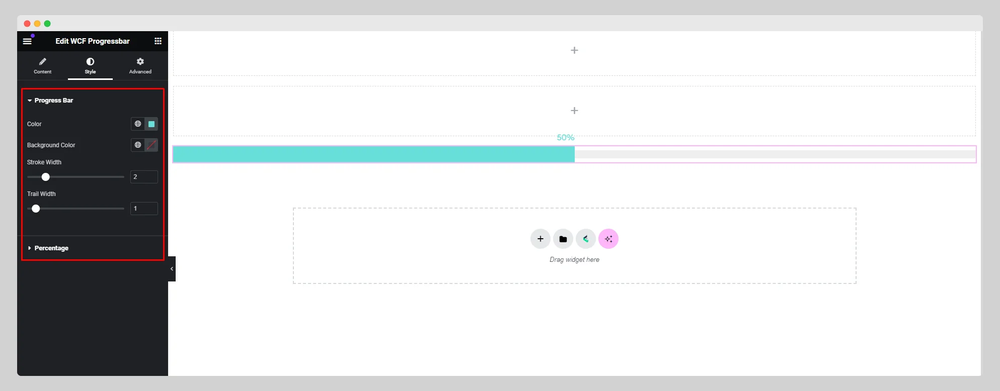 WCF progressbar 